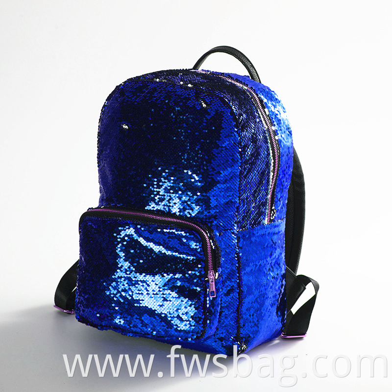 Customized Multiple Colors Boutique Fashion Women Reversible Sequin Backpack Girls Sparkly Glitter Mermaid Magic School Backpack